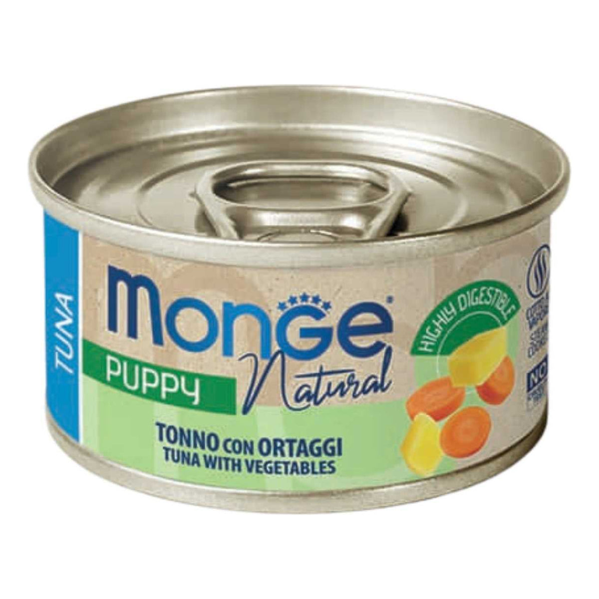 Monge Cane Natural Da 95 Gr In Lattina Puppy Tonno Con Ortaggi
