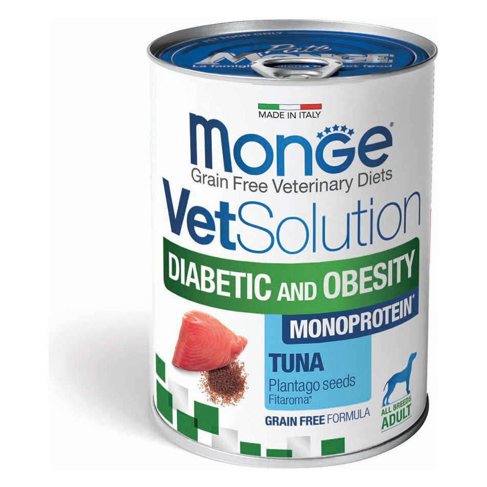 Monge VetSolution Diabetic and Obesity Cane Adult Umido 400 g - 0.4Kg