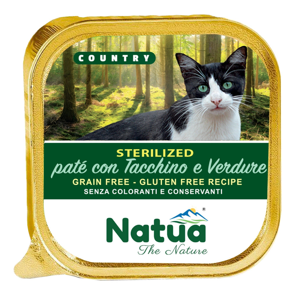 Natua Cat Country Gr.100 Sterilized Tacchino E Verdure