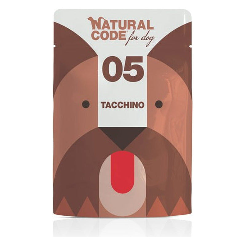 Natural Code Dog Busta 300 g - Umido per Cani - P05 Tacchino