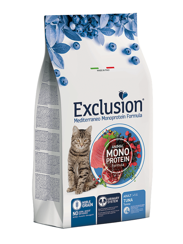 Exclusion - Exclusion Mediterraneo Monoprotein Noble Grain Gatto Adult Tuna - Animalmania Store