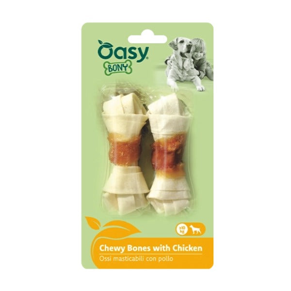 Oasy Cane Snack Bony Osso Masticabile con Pollo Taglia M/L