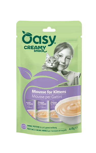 Oasy Gatto Snack Creamy Mousse Cf. (4X15) Gr Kitten