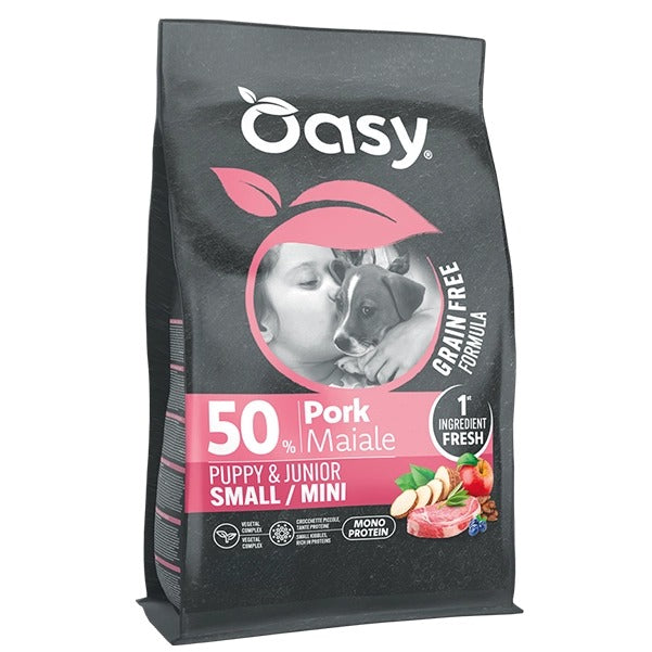 Oasy Cane Grain Free Puppy Small/Mini Maiale
