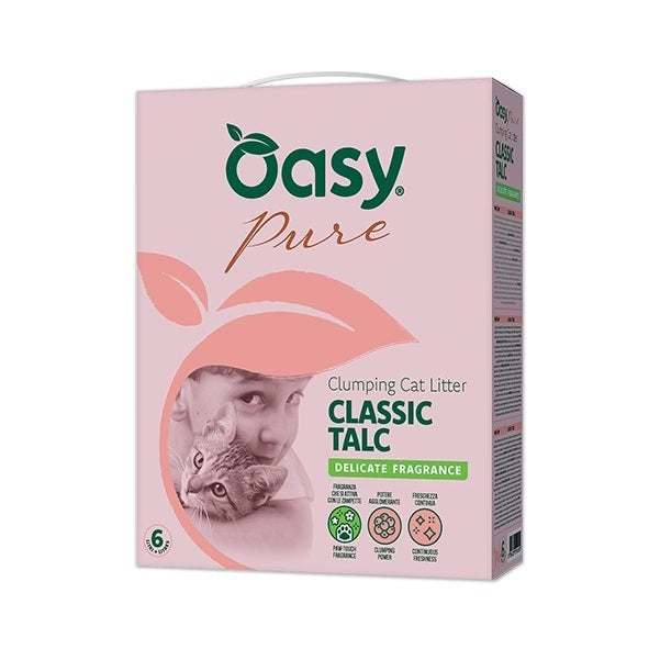 Oasy Lettiera Minerale Pure Classic Talc 6 l