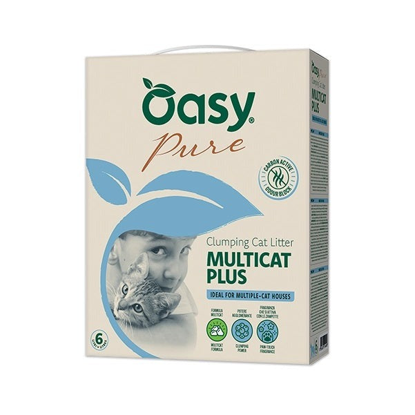 Oasy Lettiera Minerale Pure Multicat Plus 6 l