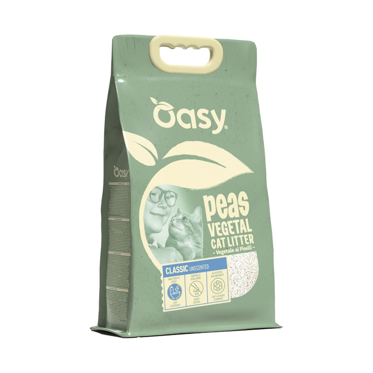 Oasy Lettiera Vegetale Piselli Classic Unscented