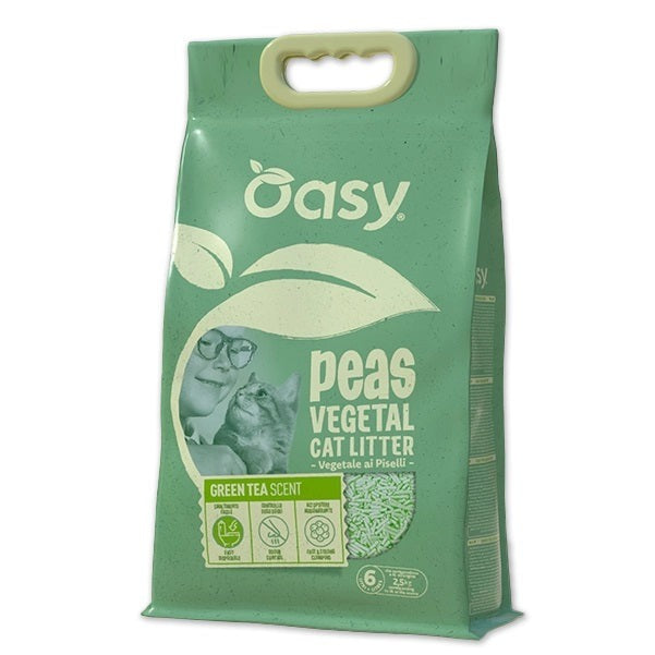 Oasy Lettiera Vegetale Piselli Green Tea 6 l