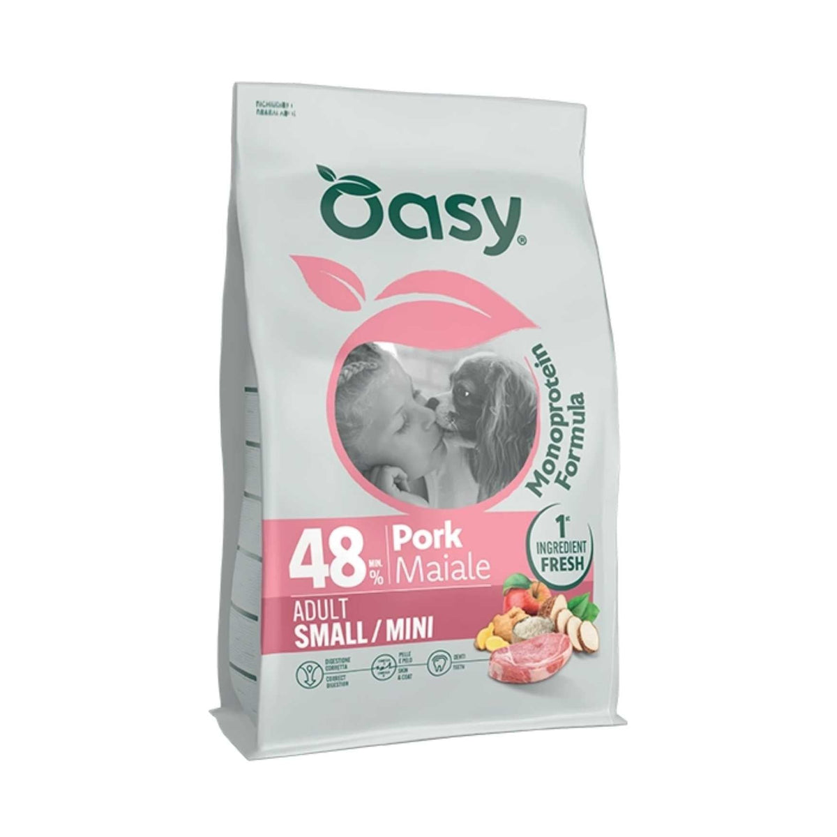 Oasy Cane Monoproteico Adult Small/Mini Maiale