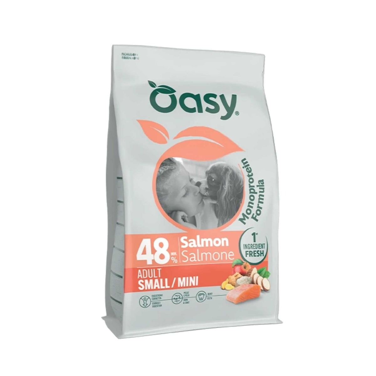 Oasy Cane Monoproteico Adult Small/Mini Salmone