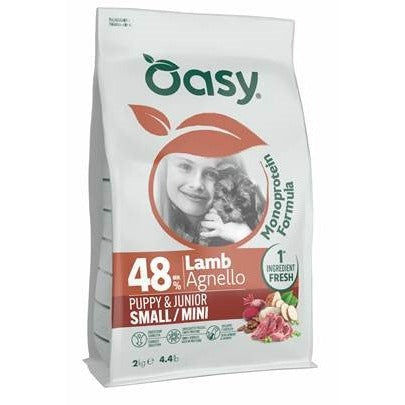 Oasy Cane Monoproteico Puppy Small/Mini Agnello