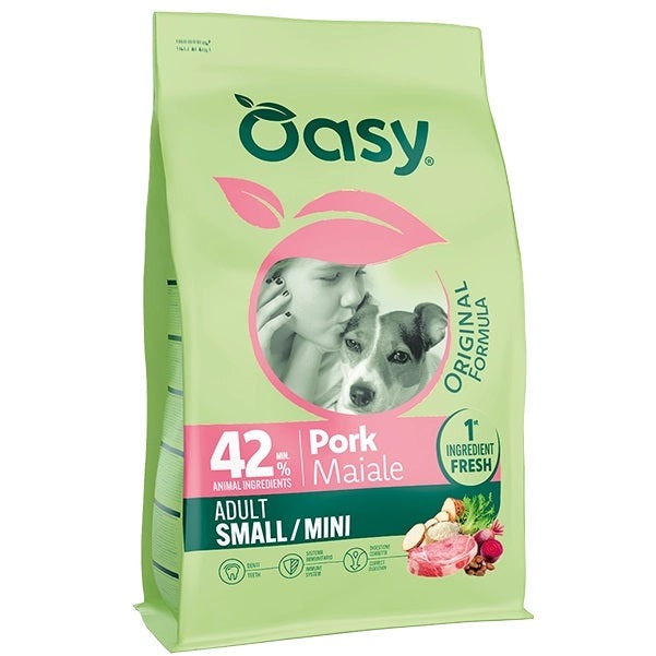 Oasy Cane Original Adult Small/Mini Maiale 2 kg