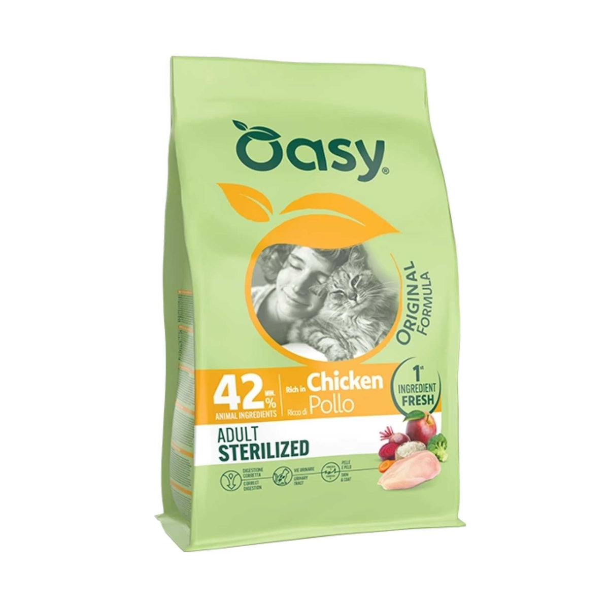 Oasy Gatto Original Adult Sterilized Pollo 1,5 kg
