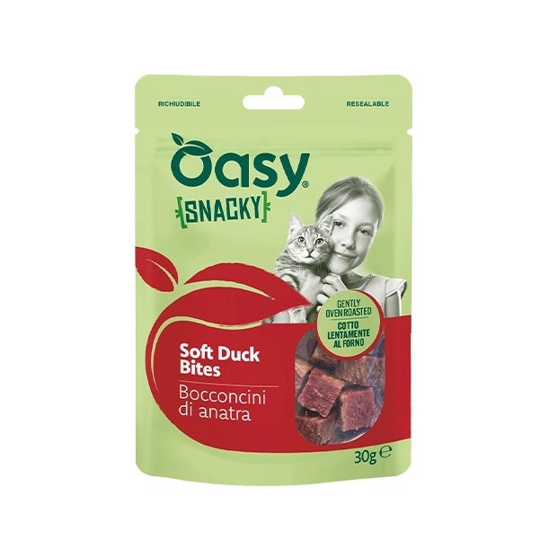 Oasy Gatto Snacky 30 g Bocconcini Di Anatra