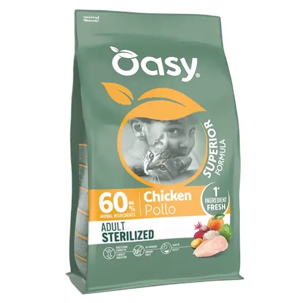Oasy Gatto Superior Adult Sterilized Pollo 1,5 kg