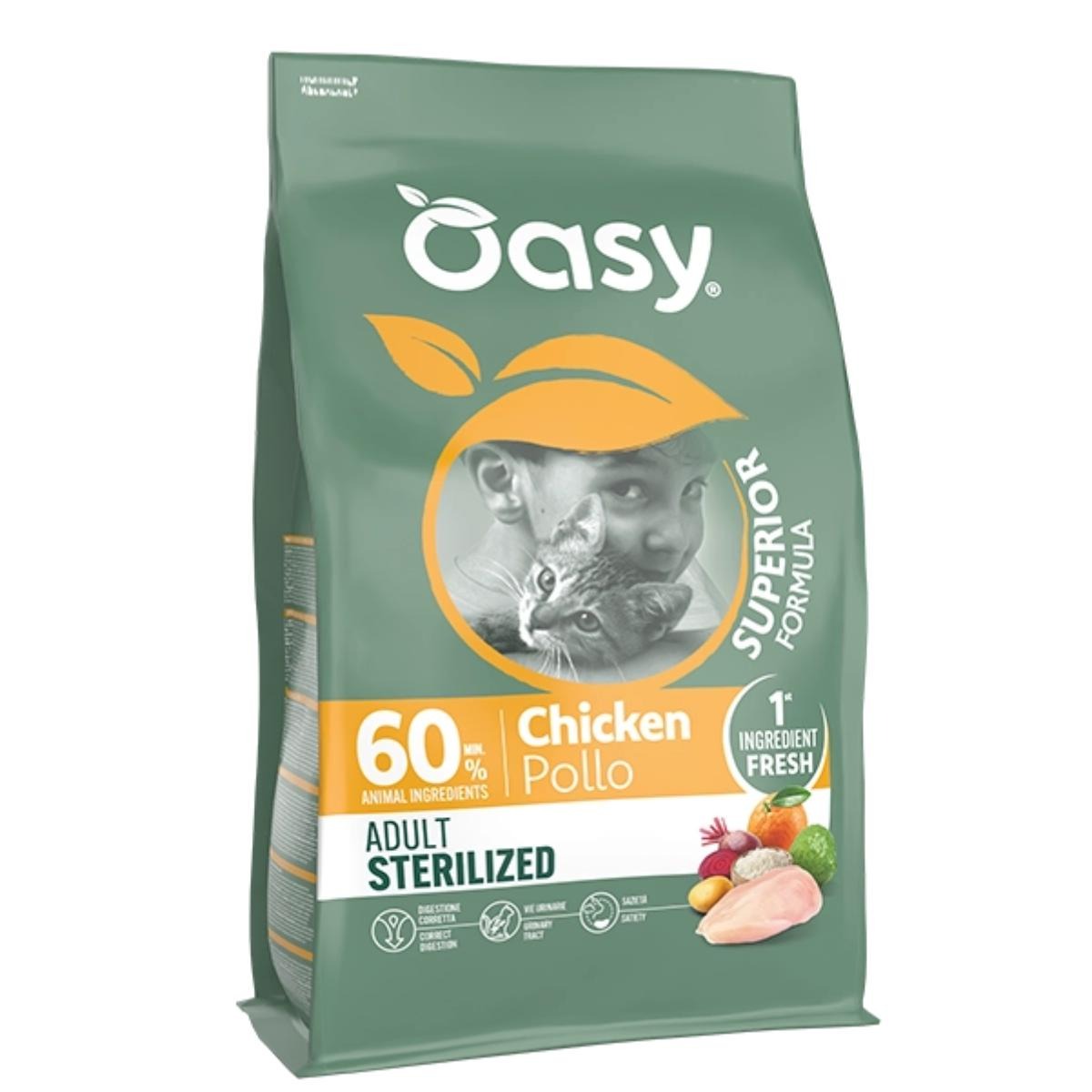 Oasy Gatto Superior Adult Sterilized Pollo 6 kg
