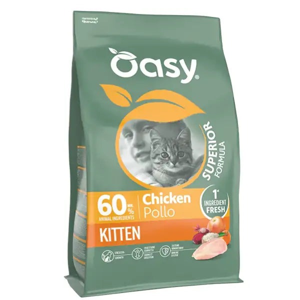Oasy Gatto Superior Kitten Pollo 1,5 kg