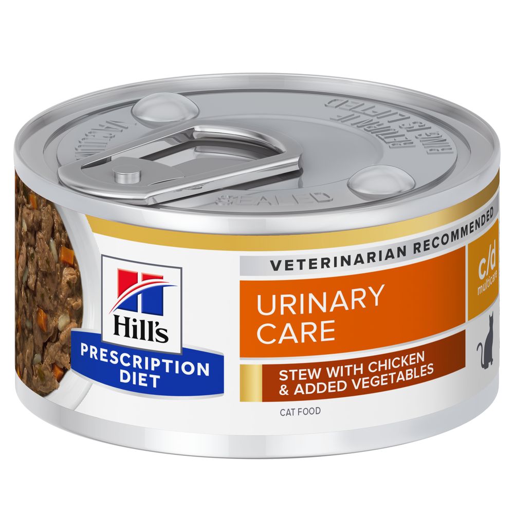 Hill's Science Plan - Hill's PRESCRIPTION DIET c/d Multicare spezzatino per gatti con pollo e verdure aggiunte 24x85gr - Animalmania Store