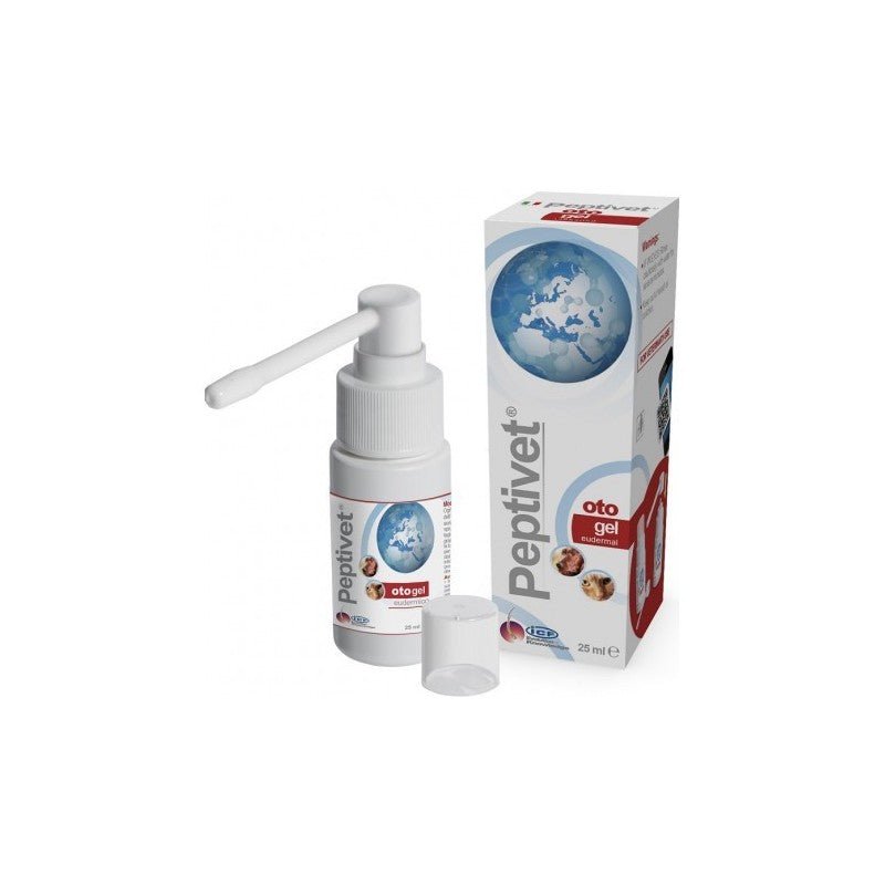 ICF - Peptivet Oto Gel 25Ml - Animalmania Store