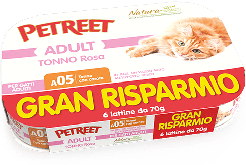 Petreet Natura Multipack 70Gx6 Cibo Unmido Per Gatti