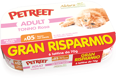 Petreet Natura - Petreet Natura Multipack 70Gx6 Cibo Unmido Per Gatti - Animalmania Store