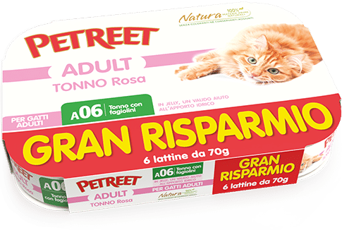 Petreet Natura Multipack 70Gx6 Cibo Unmido Per Gatti