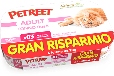 Petreet Natura Multipack 70Gx6 Cibo Unmido Per Gatti