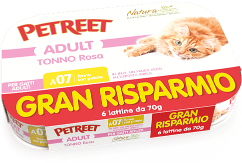 Petreet Natura - Petreet Natura Multipack 70Gx6 Cibo Unmido Per Gatti - Animalmania Store