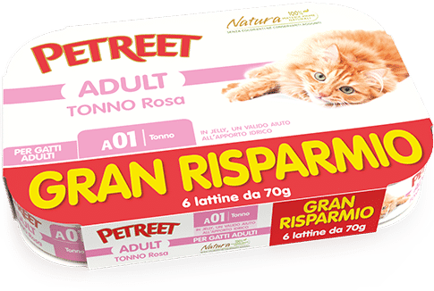 Petreet Natura - Petreet Natura Multipack 70Gx6 Cibo Unmido Per Gatti - Animalmania Store
