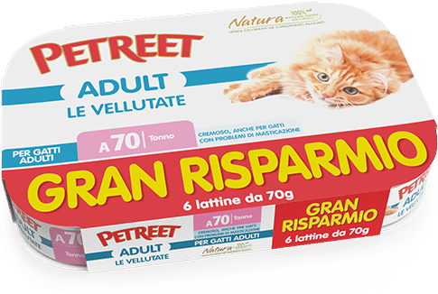 Petreet Vellutata Multipack 70Gx6 Cibo Umido Per Gatti