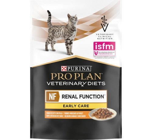 Purina Pro Plan - Purina Pro Plan Veterinary Diet Nf Renal Function Early Care Con Pollo per Gatti Multipack 10x85gr - Animalmania Store