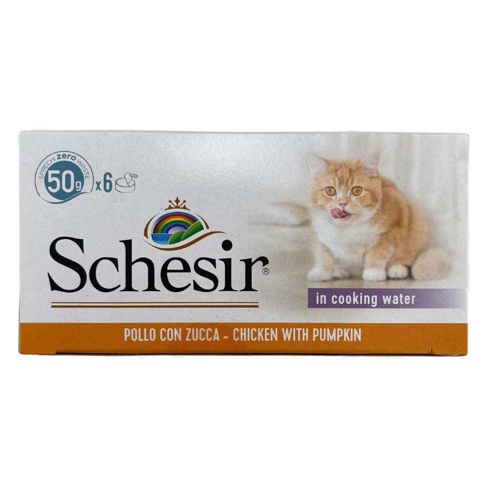 Schesir Gatto Multipack Lattina 6x50 g Pollo con Zucca
