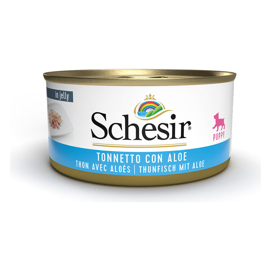 Schesir Cane Complements Lattina 150 g Puppy Tonnetto e Aloe