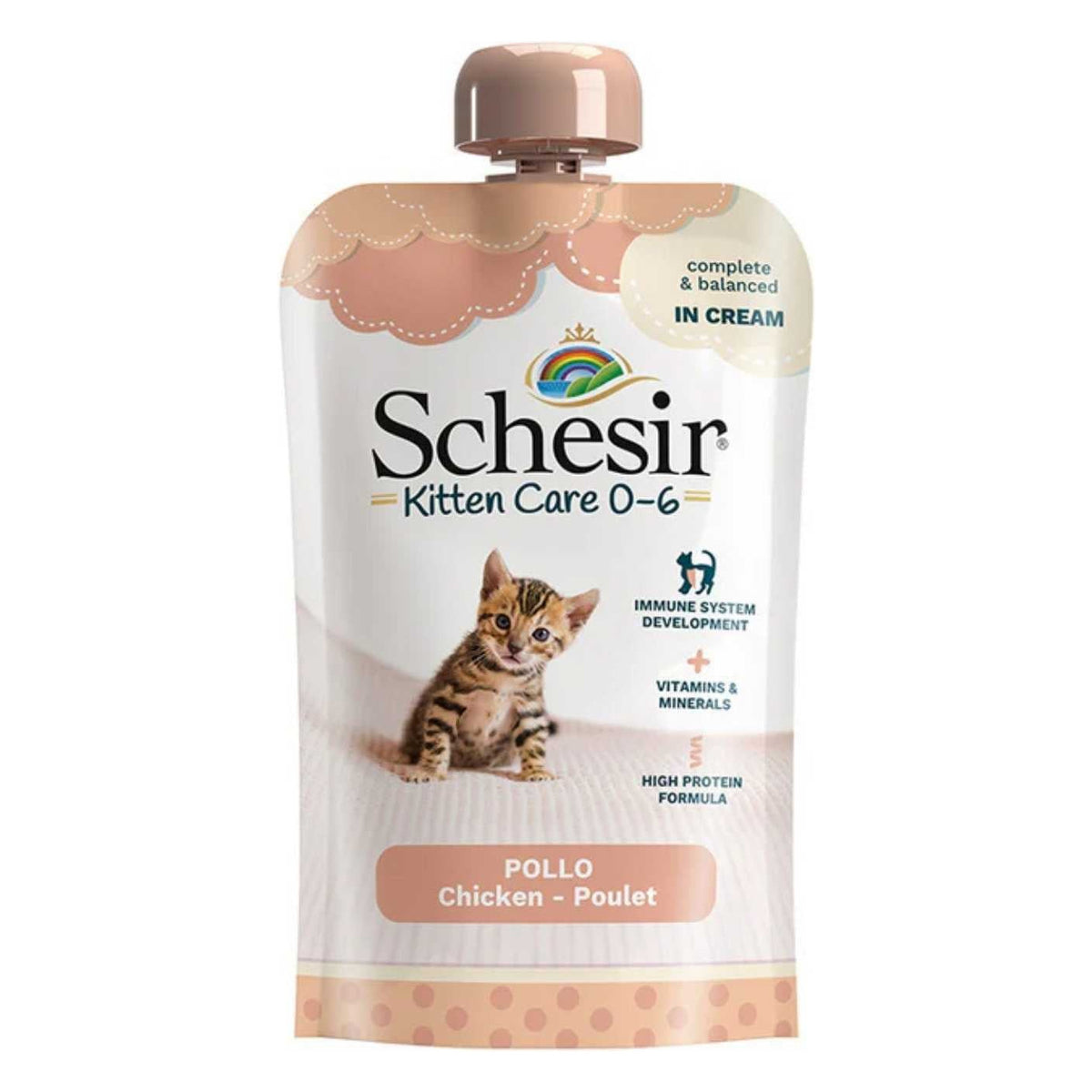 Schesir Gatto Kitten Care Crema Busta 150 g Pollo