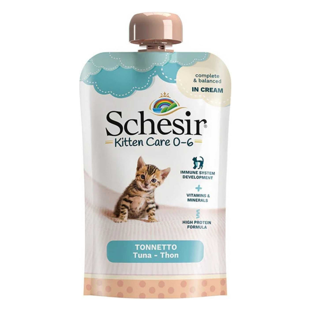 Schesir Gatto Kitten Care Crema Busta 150 g Tonnetto