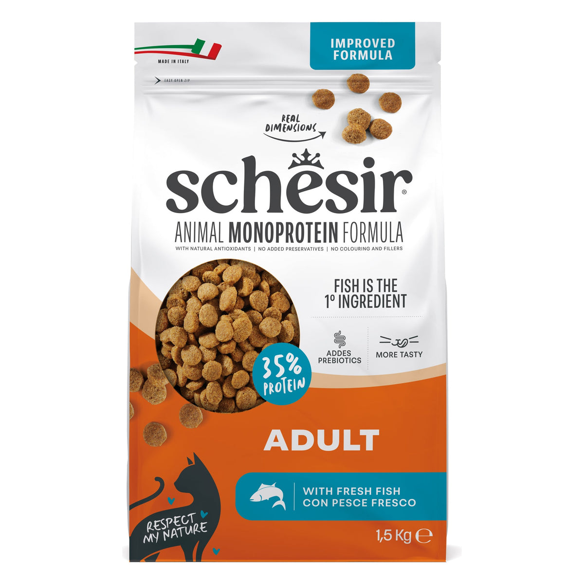 Schesir Gatto Animal Monoprotein Formula 1,5 kg Adult Pesce