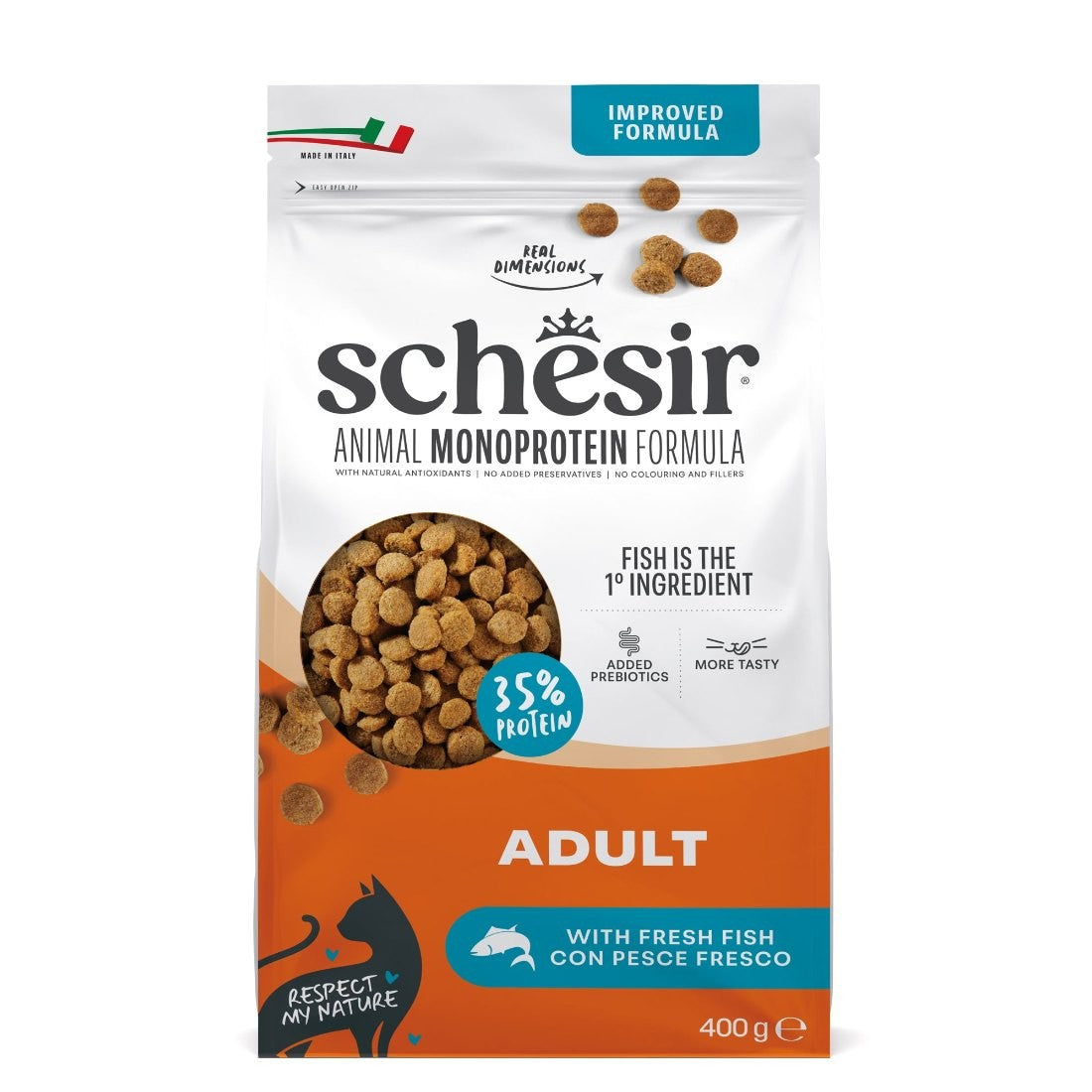 Schesir Animal Monoprotein Formula sacco 400 g per gatti