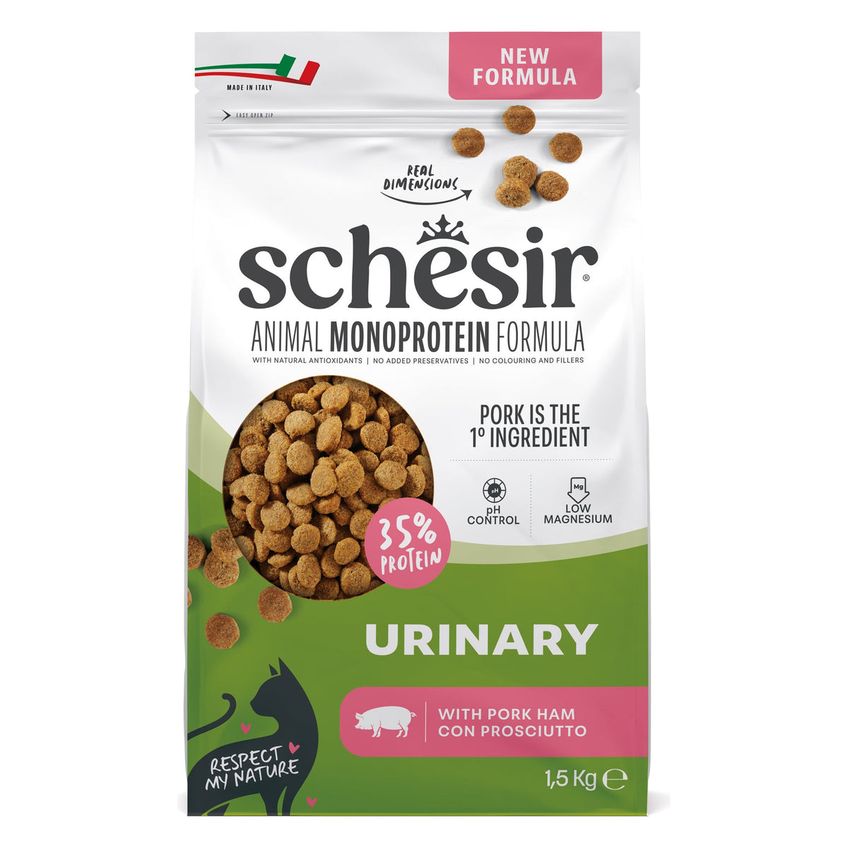 Schesir Gatto Animal Monoprotein Formula 1,5 kg Urinary Prosciutto
