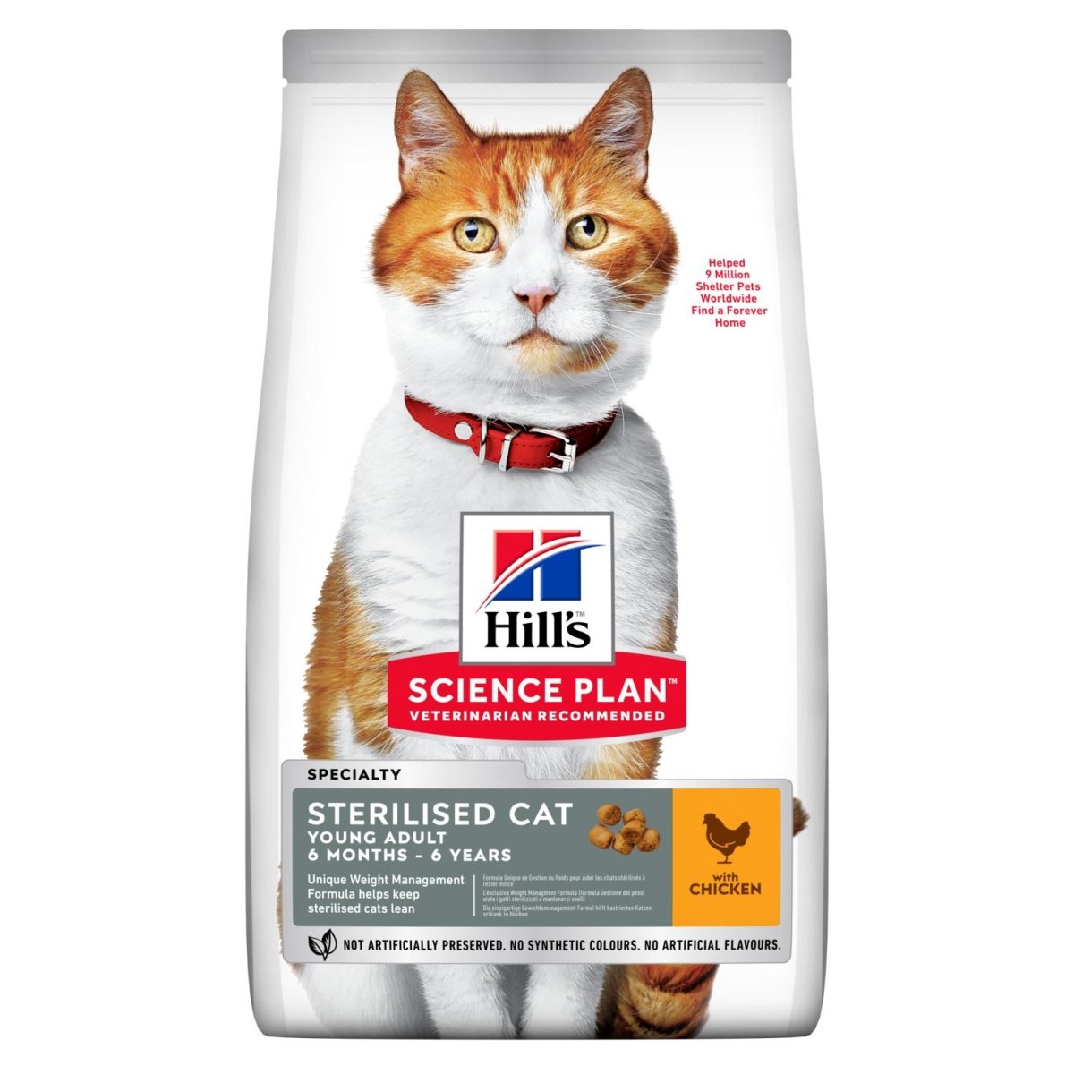 Hill's Science Plan - Hill'S Science Plan Young Adult Sterilised Cat Pollo 10Kg - Animalmania Store