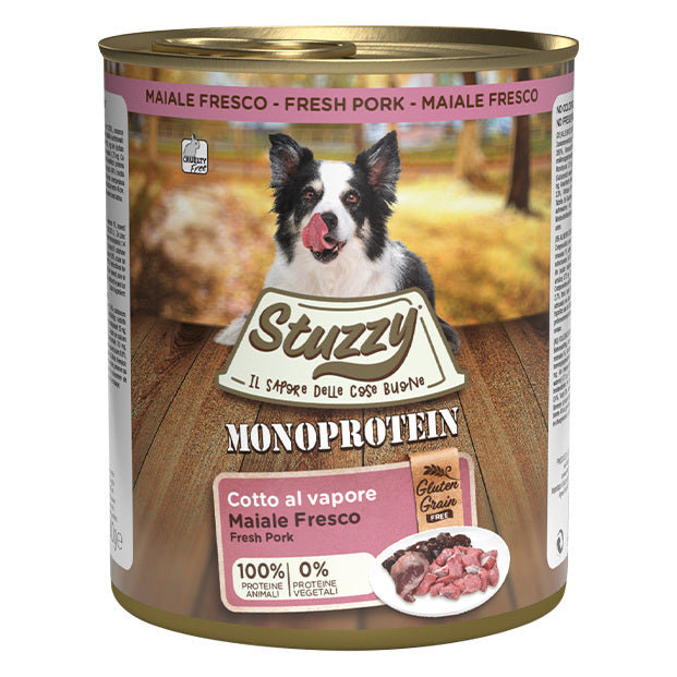 Stuzzy Cane Monoprotein Paté Lattina 800 g Maiale Fresco