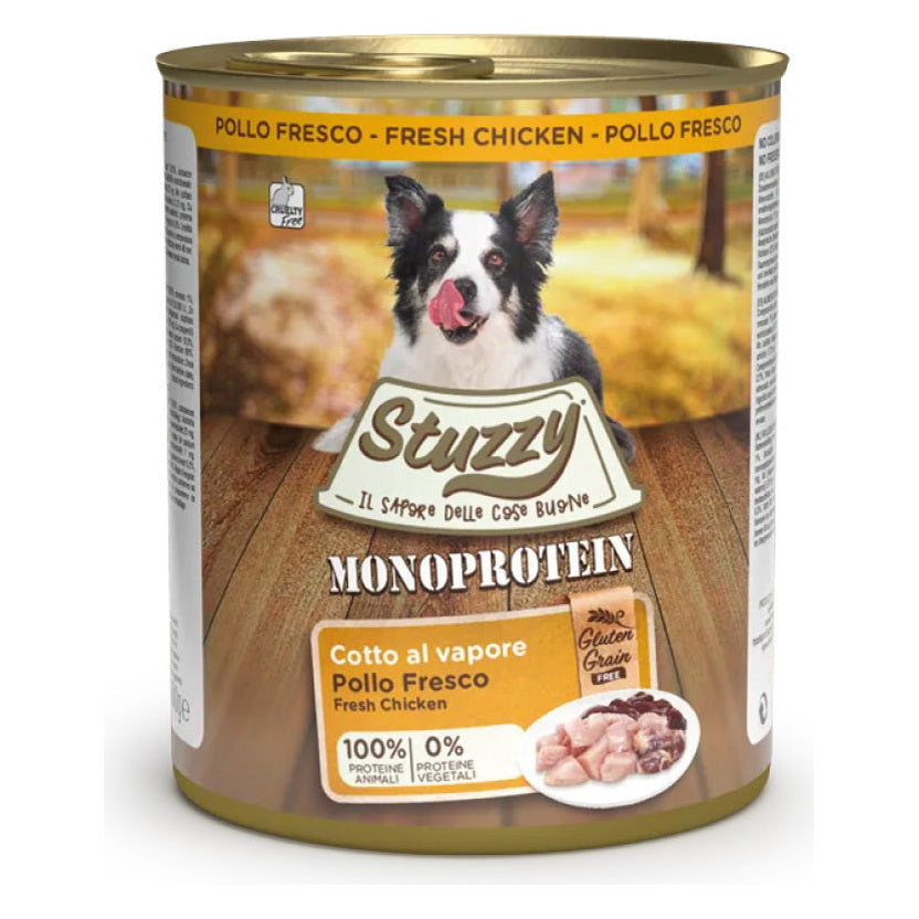 Stuzzy Cane Monoprotein Paté Lattina 800 g Pollo Fresco