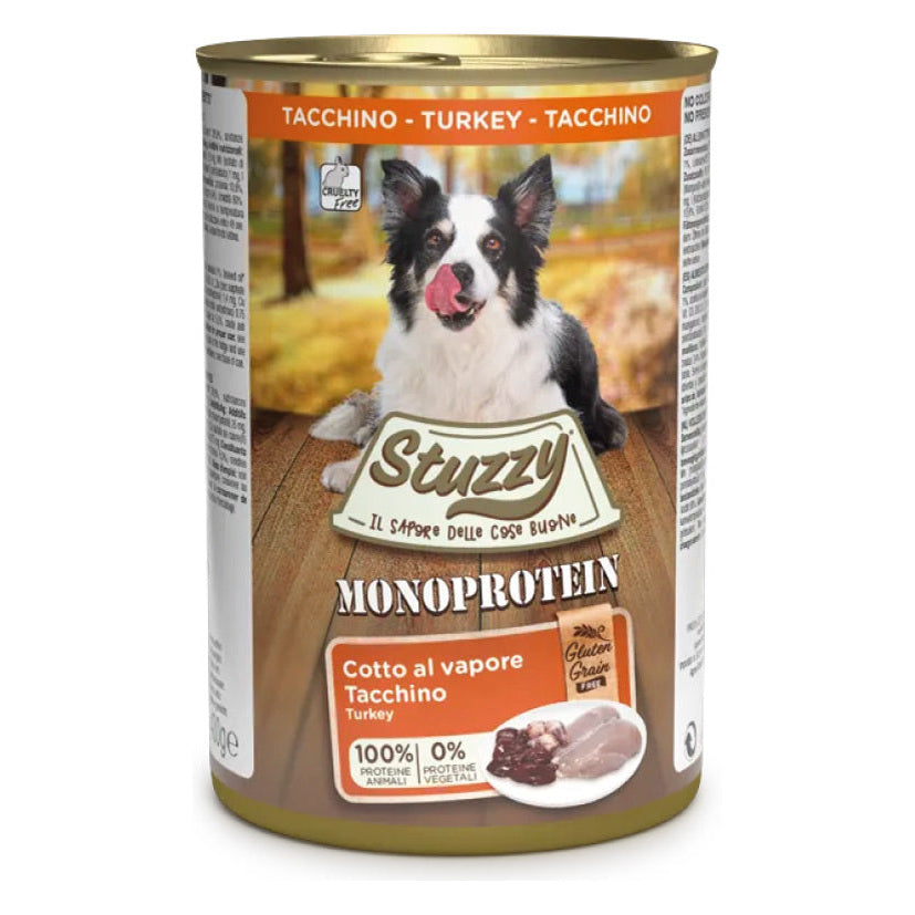 Stuzzy Cane Monoprotein Paté Lattina 400 g Tacchino