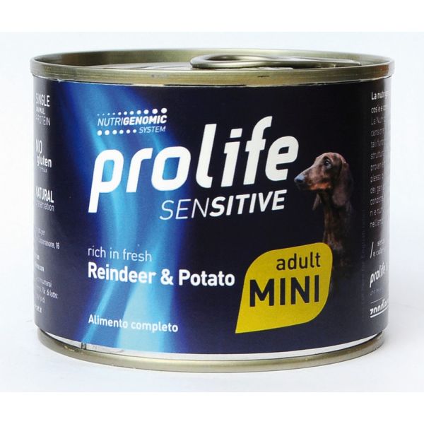 Prolife Sensitive Cani Adulti Mini Renna E Patate