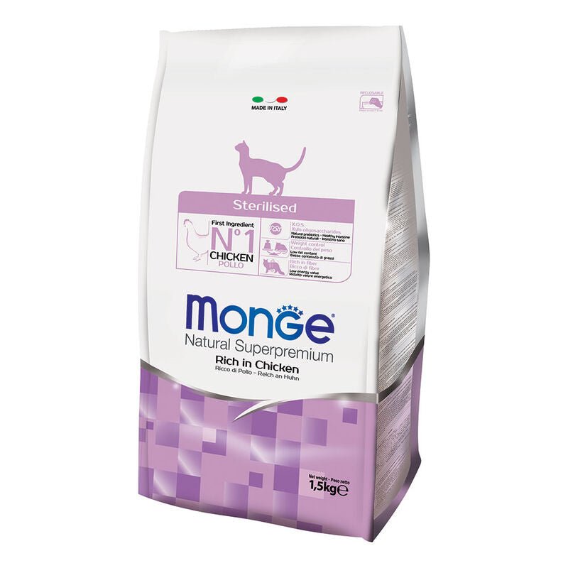 Monge - Monge Natural Superpremium Sterilised Gatto Adult Pollo - Animalmania Store