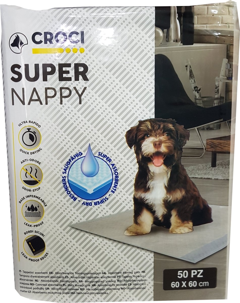Croci - Tappetini Assorbenti 60X60 50Pz Per Cani - Animalmania Store