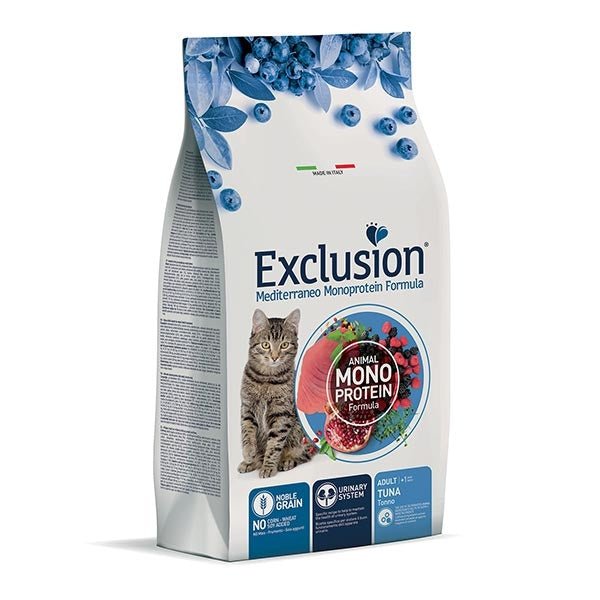 Exclusion - Exclusion Mediterraneo Cibo Per Gatti Adulti Gusto Tonno 1,5Kg - Animalmania Store