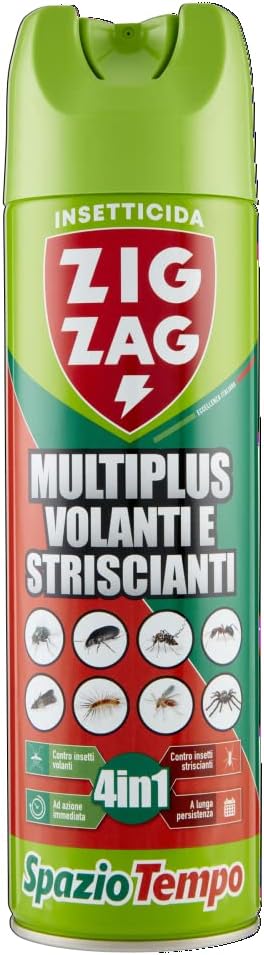 Zig Zag Insetticida Multiplus Volanti E Striscianti 4In1 Spazio Tempo 500 Ml
