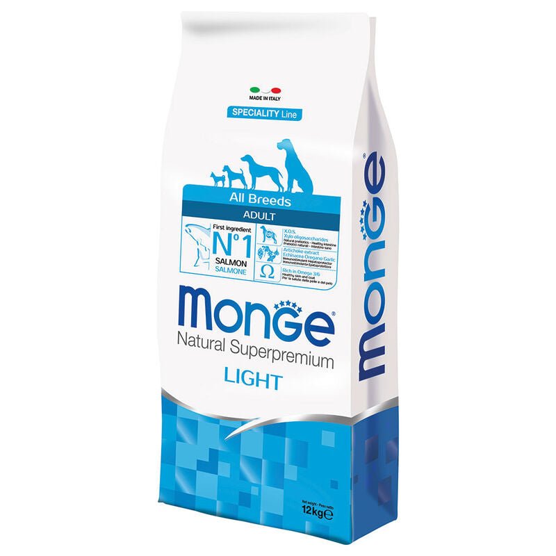 Monge - Monge Natural Superpremium Cane Adult Salmone & Riso Light - Animalmania Store