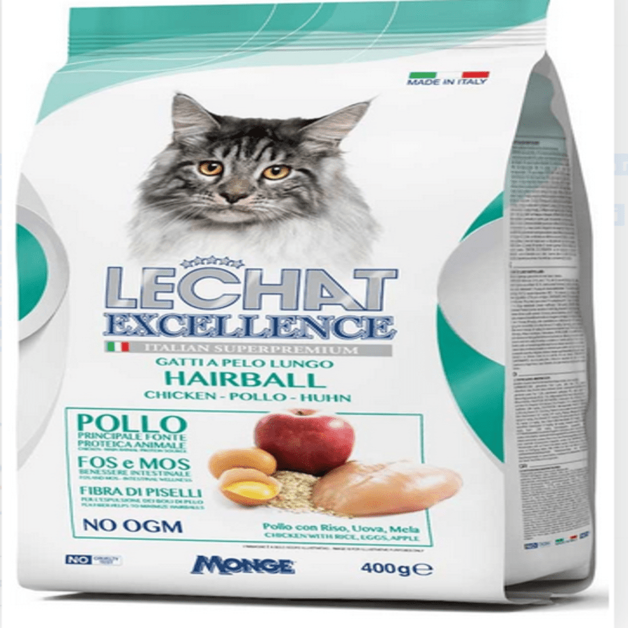 Monge - Monge Cibo Per Gatti Linea Lechat Hairball Pollo - Animalmania Store
