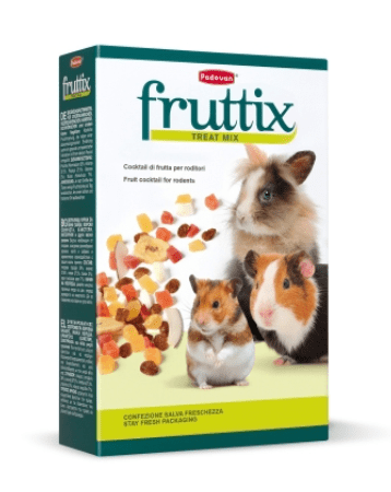 Padovan - FRUTTIX RODY Mangime complementare per conigli nani, cavie, criceti, scoiattoli e altri piccoli roditori 250g - Animalmania Store